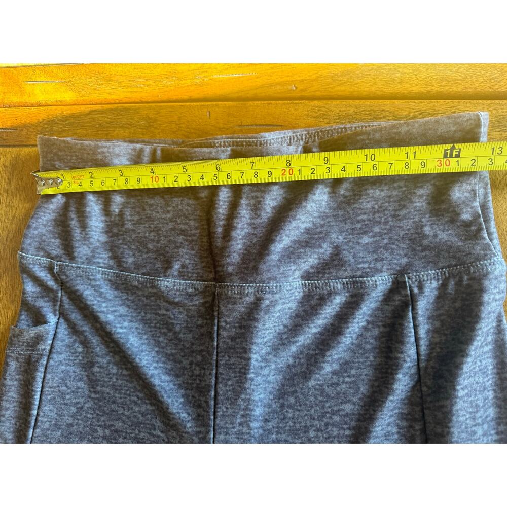 Zone Pro Women's M Gray Marled High Waist Leggings Side Pockets - Picture 6 of 8